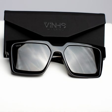 Lunettes unisexe Solaire «V Signature» – Black
