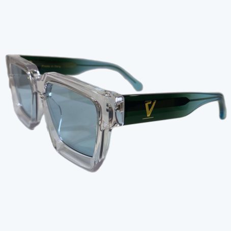 Lunettes unisexe Solaire «V Signature» – Green Blue
