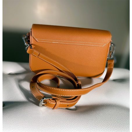 Sac Iconique «LA RENAISSANCE» mini en cuir – Camel