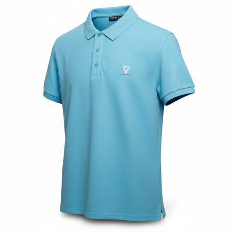 Polo «Les Classiques» – Bleu ciel, M